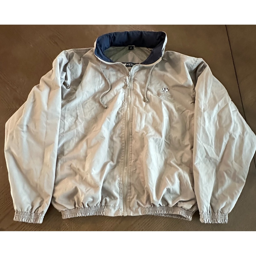BIG DOGS‎ Khaki Jacket Windbreaker Coat Rain Members Only Zip Up Mens Medium
